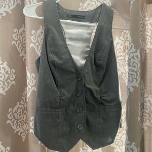Maurices Gray Button Down Vest